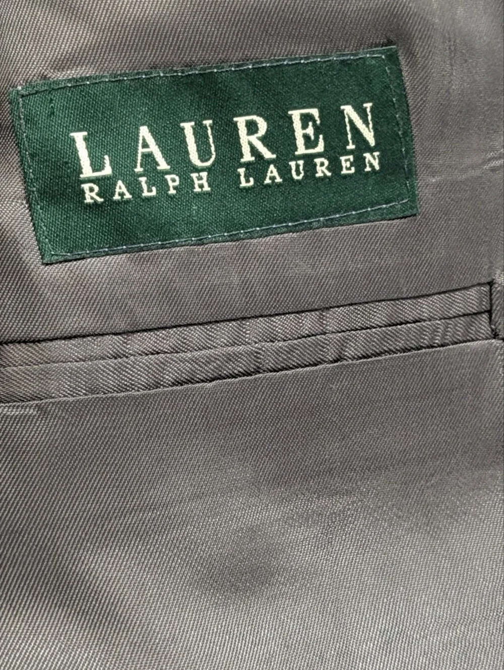 Lauren Ralph Lauren 2 Button Blazer Mens Tall Size 56 L Gray 100% Wool Business